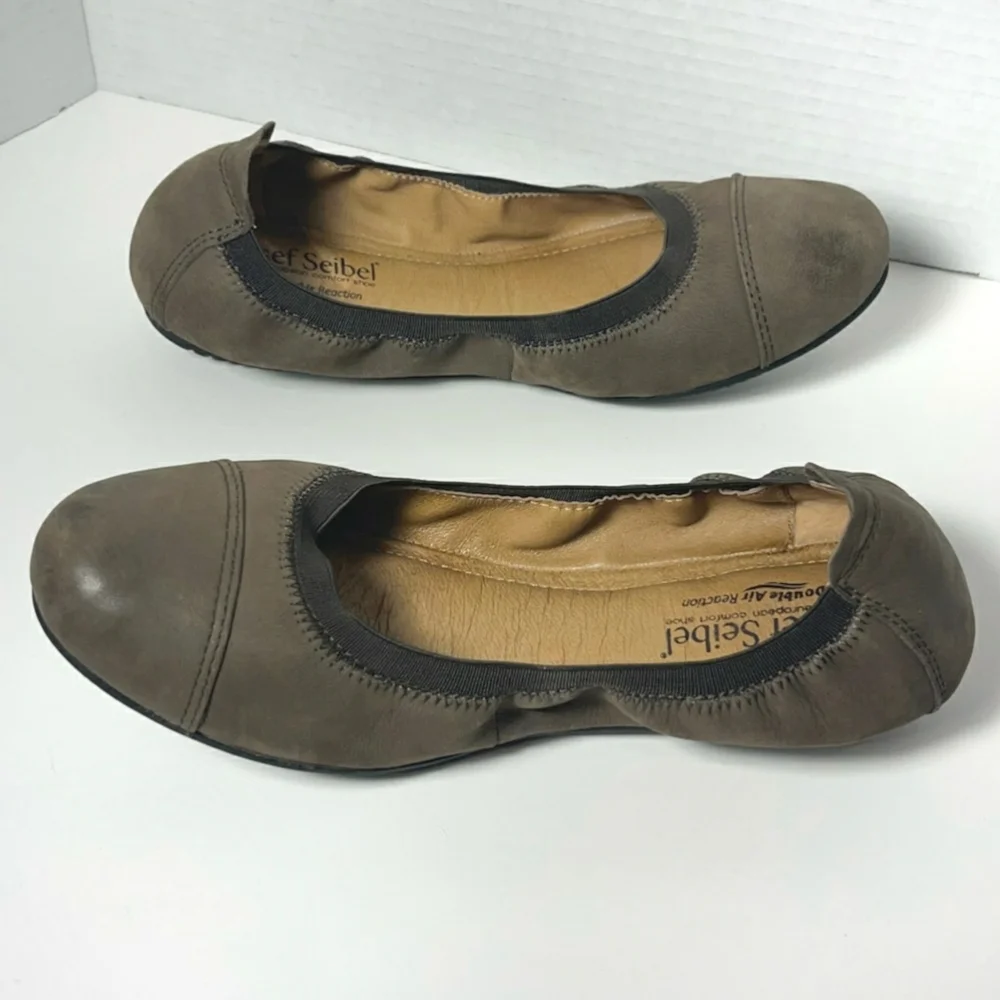 Josef seibel's - brown nubuck ballet flats